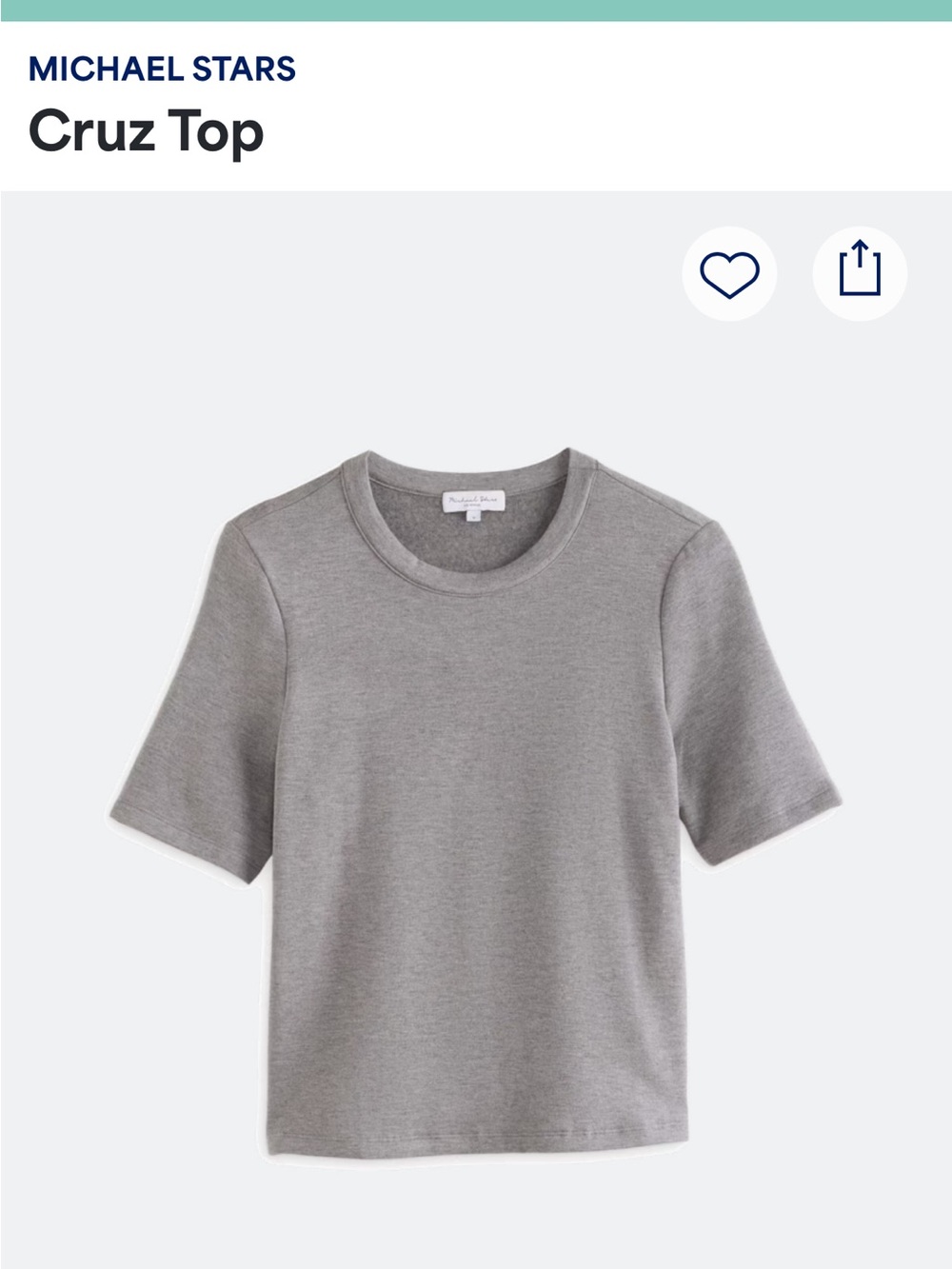 Michael Stars Gray Short Sleeve Kids Tee